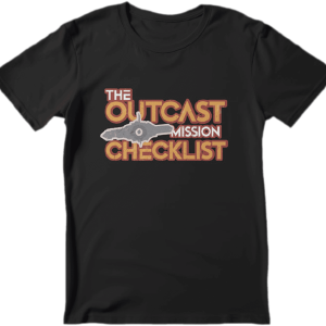 The Outcast Mission Checklist Tshirt